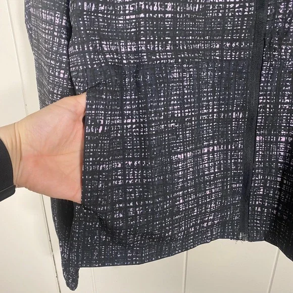 NWT Hind Ladies Running Jacket Black Purple Full Zip Hooded Women's Large - Picture 3 of 13